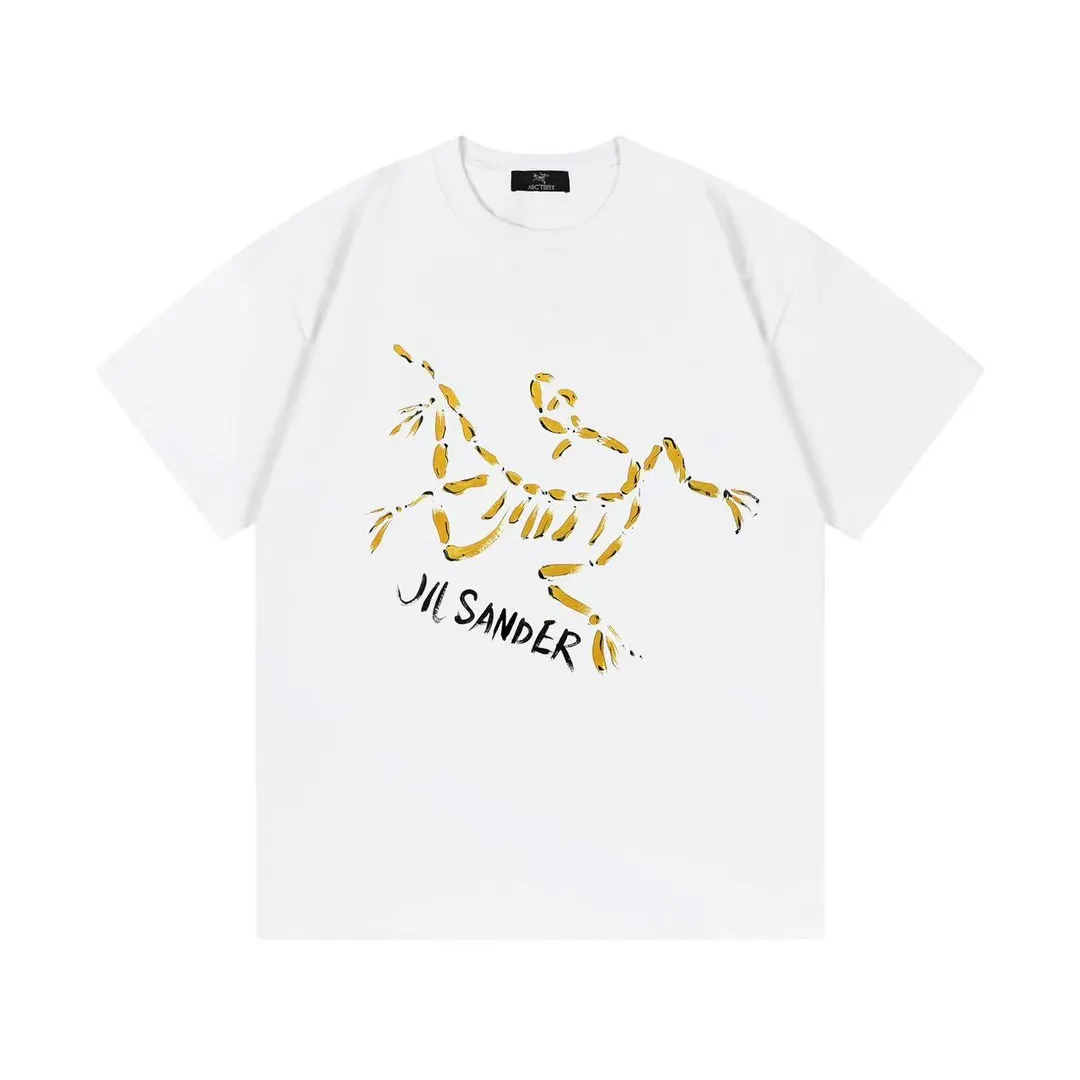 （ ） ARC TERYX JIL SANDER Series 2025New Arrival logo Same Style t 100％ 32 ：White Size：XS S M L